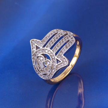 Xuping Two-Tone Hand Finger Ring