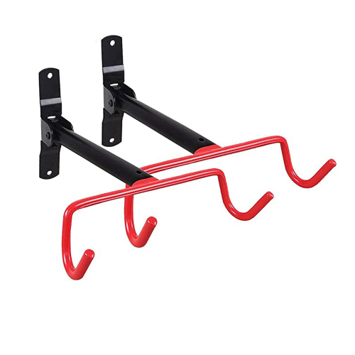 Wall Mount Bike Hanger Flip Up Garage Sistem Penyimpanan Rak Basikal Basikal Untuk Garaj Gudang Dengan Skru