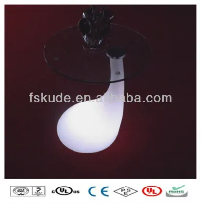 Battery Rechargeable bar furniture industrial bar table with Light