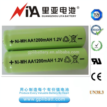 rechargeable batteries aa 1.2v aa 1200mAh