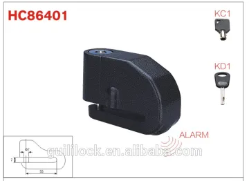 Wenzhou Lock Manufacturer,motorcycle lock, disc brake lock, alarm lock HC86401