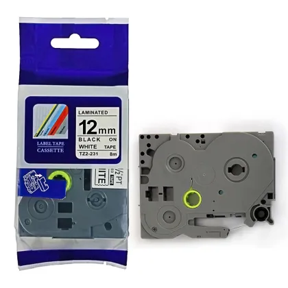 TZ-231 black on white tape for Brother P-touch label tape Printer