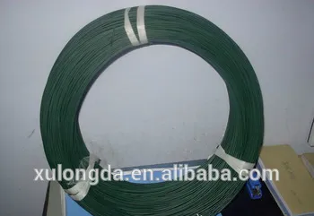 green color pvc coated garden tie wire / plant binding ties / plastic twist ties for vineyards