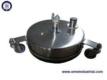 12 "SS Surface Cleaner dengan Vacuum Port