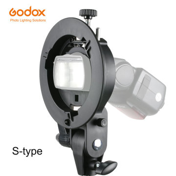 Staffa di tipo S godox con montaggio di bowens per accessori Speedlite