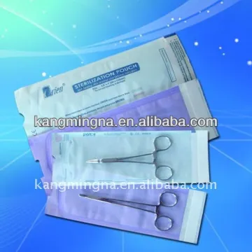 Self-sealing medical sterilization flat pouch/material