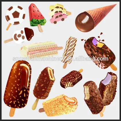 Customizable ice cream chocolate bars making machine