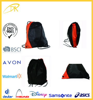 Promotion waterproof drawstring bag, Nylon drawstring bag drawstring sports bag