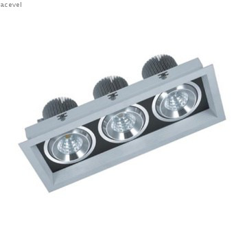 3*17w SHARP COB led grille lighting with CE and RoHS