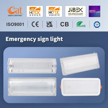IP65 LED Emergency Exit Sign Light with 3 Hour Battery Backup