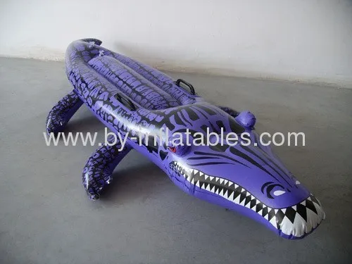 Inflatable Pvc Crocodile Rider For Swim 