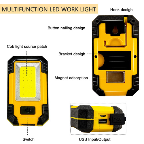 Power bank multi purpose work light