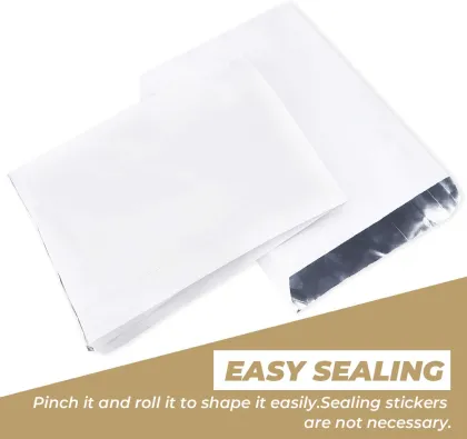 Kraft Paper & Aluminum Foil Kitchen & Lunch Bags - 100pcs Oilproof Burger & Cookie Packaging