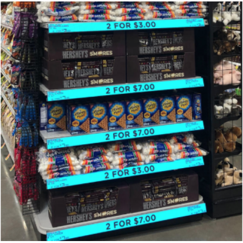 GOB SMD P2digital edge displays led shelf display