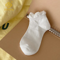 한국 버전 흰색 레이스 거품 구강 내 메쉬 짧은 튜브 양말