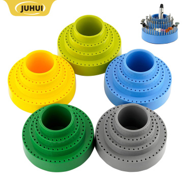 116-Hole Rotating Bur Holder - 1/8" Rotary Tool Mandrel Drill Holder