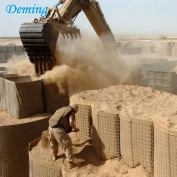 Welded gabion mesh explosion-proof wall