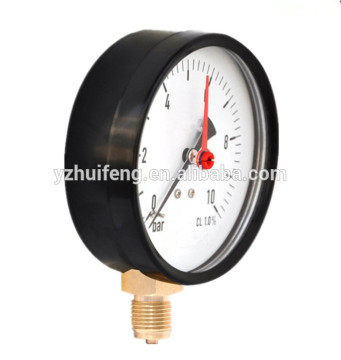 2.5" Bottom Connection Red Adjustable Pointer Gauges Dry Pressure Gauge