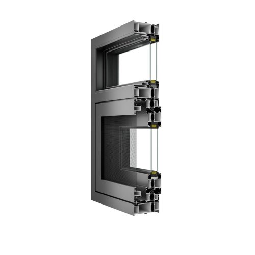 Janela de batente de alumínio altamente hermética