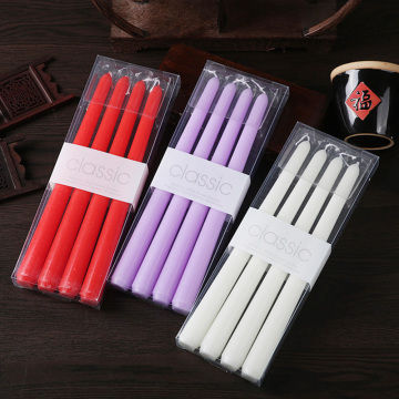 Multi 10inch Flameless taper Candles Ivory dripless candle