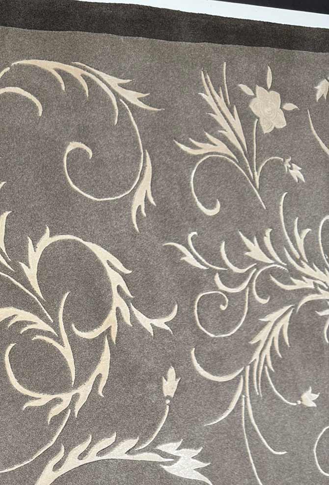 Modern Wool & Silk Blend Carpet