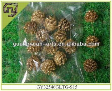 Christmas tree natural pinecones ornaments