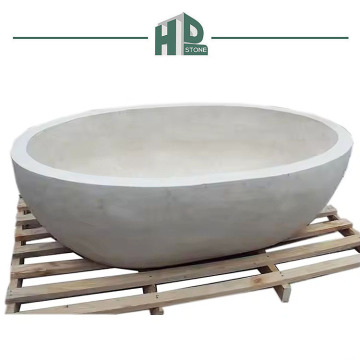 Beige Marble Freestanding Bathtub Stone Price Bathroom