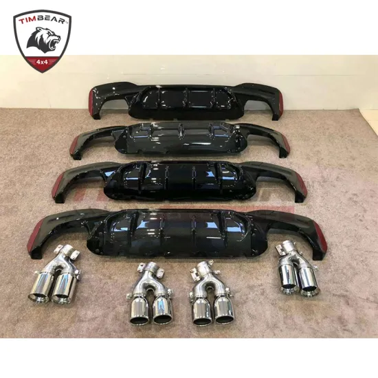 M-Tech M5 Style Body Kits Rear Diffuser with Exhaust Pipe for BMW 5 Series G30 to G38 2018-2022