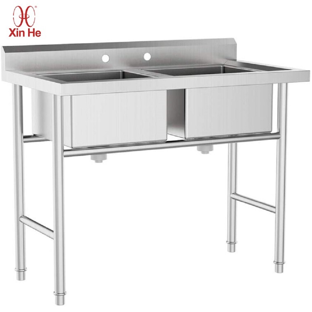 Stainless Steel Two Compartment Sink