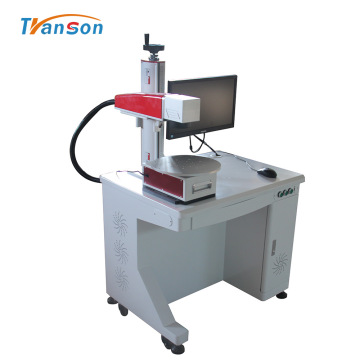 Rotary Worktable Desktop Fiber Laser Marking Machine