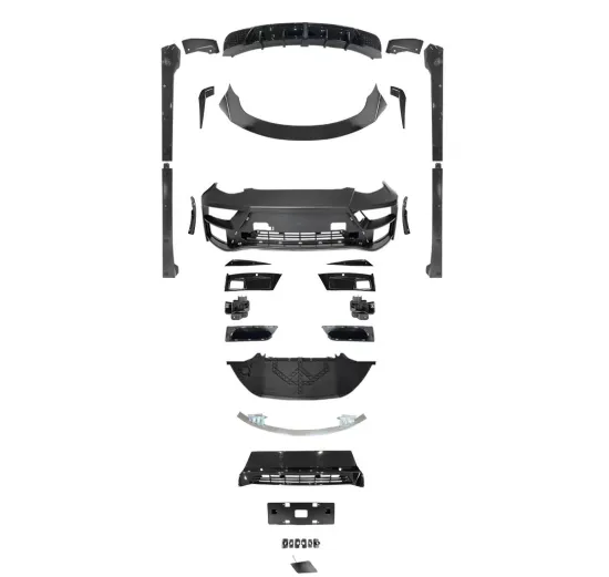 Tesla Model 3 Front Bumper with Grille and Rear Wing Taillights Body Kit 2017