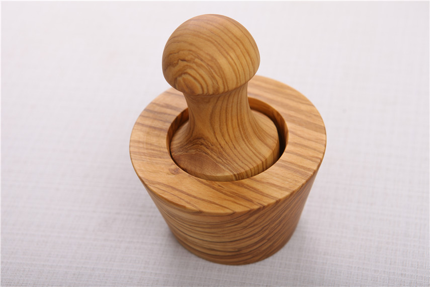 Olive Wood Mortar And Pestle