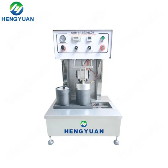 HYSC-200V Semi-Automatic Vacuum Capping Machine for Lug Metal Lids and Glass Jars
