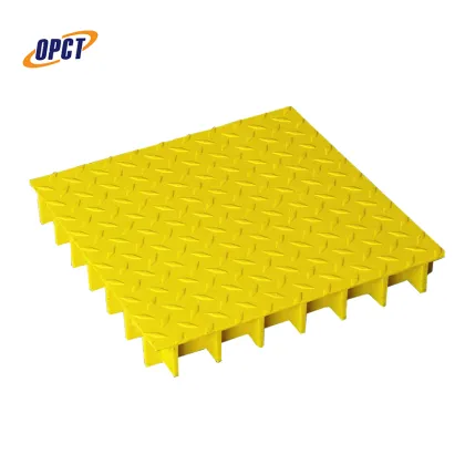 FRP GRP fiberglass reinforced checker plate grating