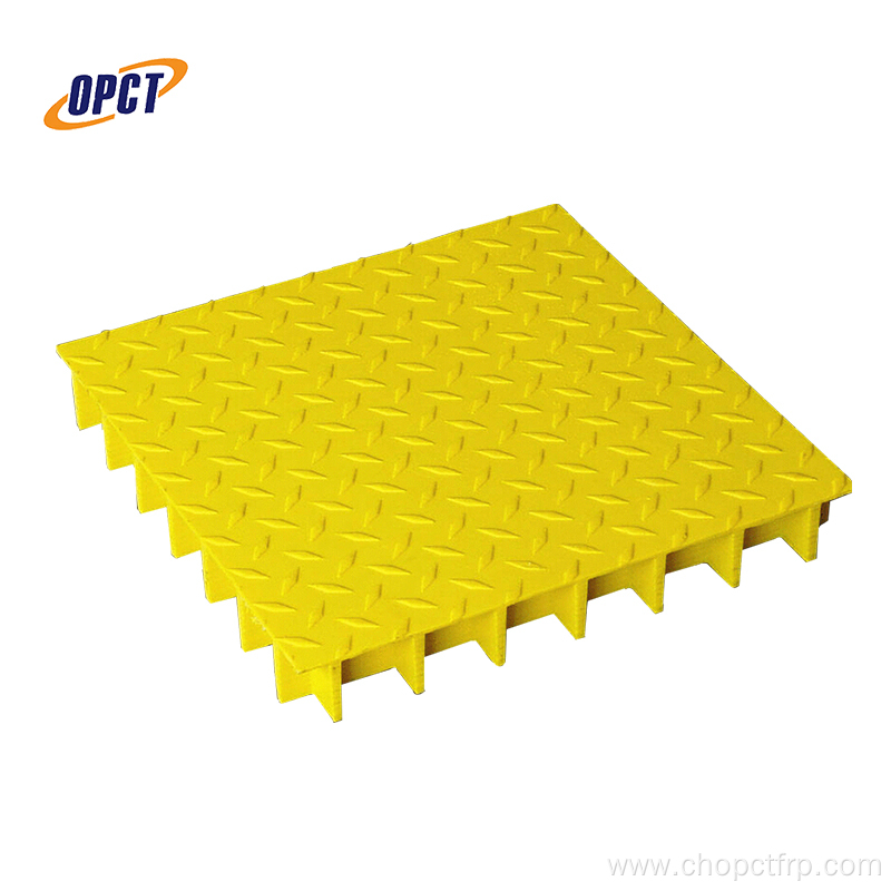 FRP GRP fiberglass reinforced checker plate grating