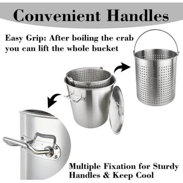 64Quart Stainless Steel Stock Pot with Basket