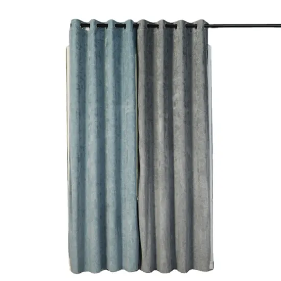Hot Selling Modern Cheap Living Room Luxurious European Soft Blackout Curtains