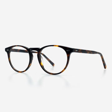 Round Keyhole Acetate Women and Men Optical Frames