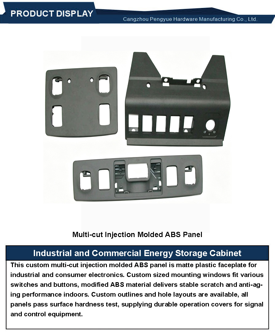 Multi-cut Injection Molded ABS Panel