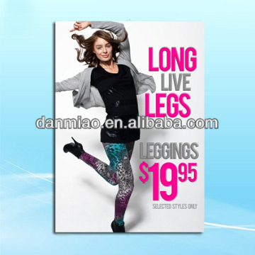 Colorful elestic pants promotion painting poster