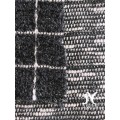 Black Plaid Sweater Knit