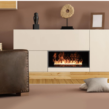 Kualiti terbaik 1.8m 64color Water Wap Atomizing Fireplace