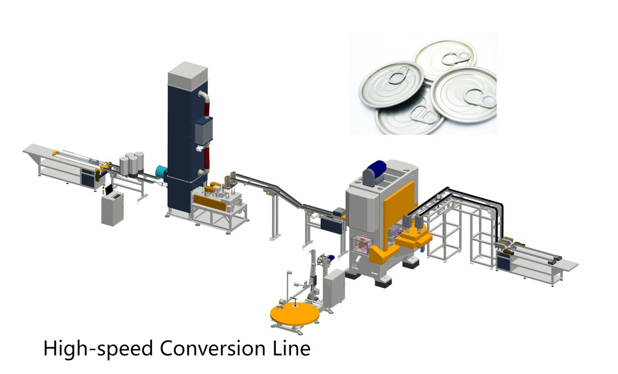 Easy Open End EoE Metal Cans/Lid/Cover Making Making Machine สายการผลิตสำหรับน้ำผลไม้