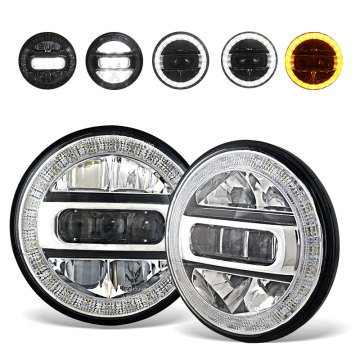 5.75 Inch 36W IP69K Sealed Beam Round LED Headlight for Motorcycle and Car Ford F-150