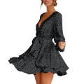 Women's Deep V-Neck Mini Dress