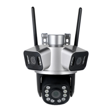6K PTZ WiFi Camera with 3 Lenses, 8X Zoom, Full Color Night Vision & Motion Detection