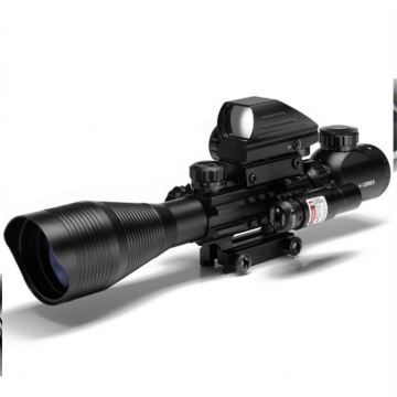 الجمع بين مشهد C4-12x50eg مزدوج إضاءة المنعكس النقطة النقطة النقطة مع الليزر الأحمر