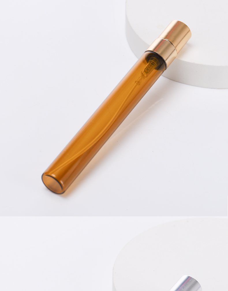 Amber perfume spray bottle