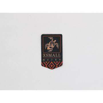 Label tenunan bermotif laser berbentuk khusus