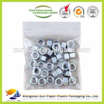 High Quality custom logo printed resealable zipper plastic bag for chemicals